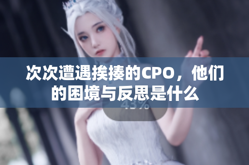 次次遭遇挨揍的CPO，他们的困境与反思是什么