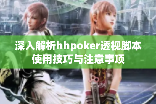 深入解析hhpoker透视脚本使用技巧与注意事项