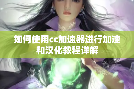 如何使用cc加速器进行加速和汉化教程详解