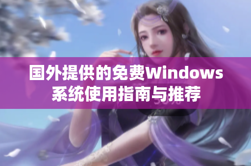 国外提供的免费Windows系统使用指南与推荐