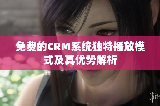 免费的CRM系统独特播放模式及其优势解析