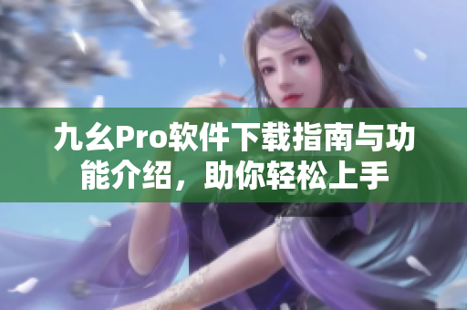 九幺Pro软件下载指南与功能介绍，助你轻松上手