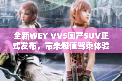 全新WEY VV5国产SUV正式发布，带来超值驾乘体验