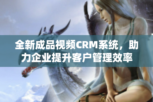 全新成品视频CRM系统，助力企业提升客户管理效率